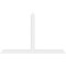 Ekena Millwork Portland Architectural Grade PVC Gable Bracket, 108"W x 67 1/2"H x 4"D x 6"F, 15/12 Pitch GBP108X68X0406POR00 - alternate 2